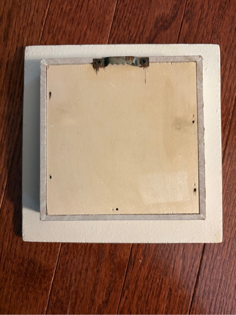 Distressed White Nautilus Shell Shadow Box Frame - Picture 4 of 4